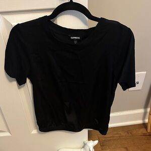 Express - NOT JUST YOUR Classic Black Short Sleeve Top